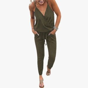 Olive Green jumpsuit from Amazon. Size Medium